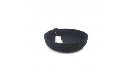 KOBA BOWL LAAG BLACK ROPE L 30X7CM