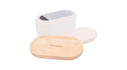 MICROPLANE CONTAINER RASP CASHMERE/BAMBO