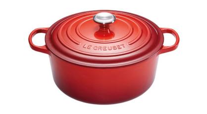LE CREUSET STOOFPOT ROND 22CM ROOD