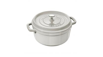 STAUB COCOTTE ROND 24 CM WHITE TRUFFLE