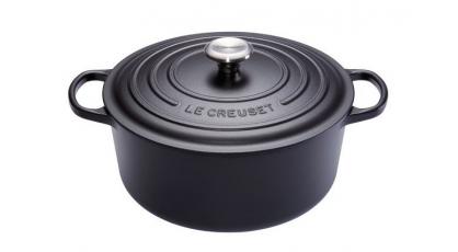 LE CREUSET STOOFPOT ROND 26CM MAT ZWART