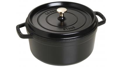 STAUB COCOTTE ROND 26CM ZWART