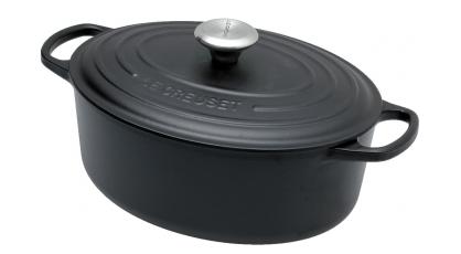 LE CREUSET STOOFPOT OVAAL 29CM ZWART