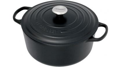 LE CREUSET STOOFPOT ROND 28CM ZWART