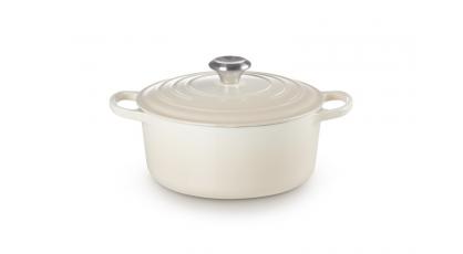 LE CREUSET STOOFPOT ROND 24CM MERINGUE