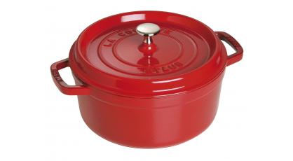 STAUB COCOTTE ROND 28CM ROOD