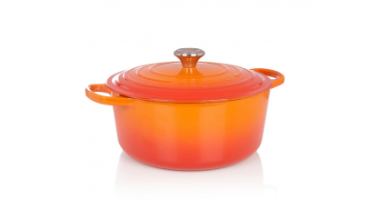 LE CREUSET STOOFPOT ROND 28CM ORANJE