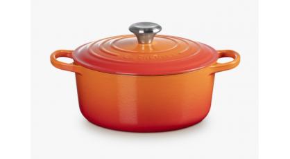 LE CREUSET STOOFPOT ROND 24CM ORANJE