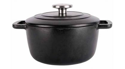 FONTESTIC KOOKPOT ROND 20CM MAT ZWART
