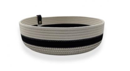 KOBA BOWL LAAG ECRU BLACK 18CM