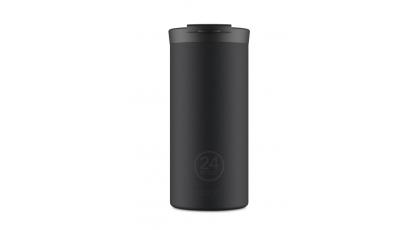 24BOTTLES TRAVEL TUMBLER MAT ZWART 0.6L