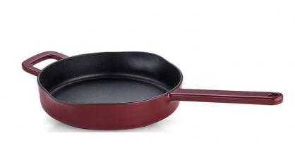 FISSLER MOMENTS BRAADPAN BURG.RED 24CM