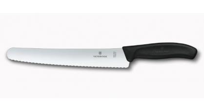 VICTORINOX BROODMES 22CM ZWART SWISS CLA