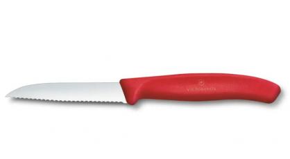 VICTORINOX SCHILMESJE 8CM KARTEL ROOD CL
