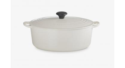 LE CREUSET STOOFPOT OVAAL 31CM CREME
