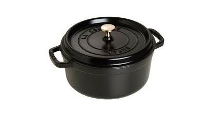STAUB COCOTTE ROND 30CM ZWART
