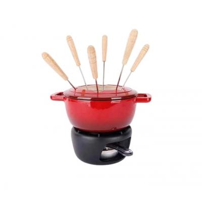 FONTESTIC FONDUESET 18 CM ROOD